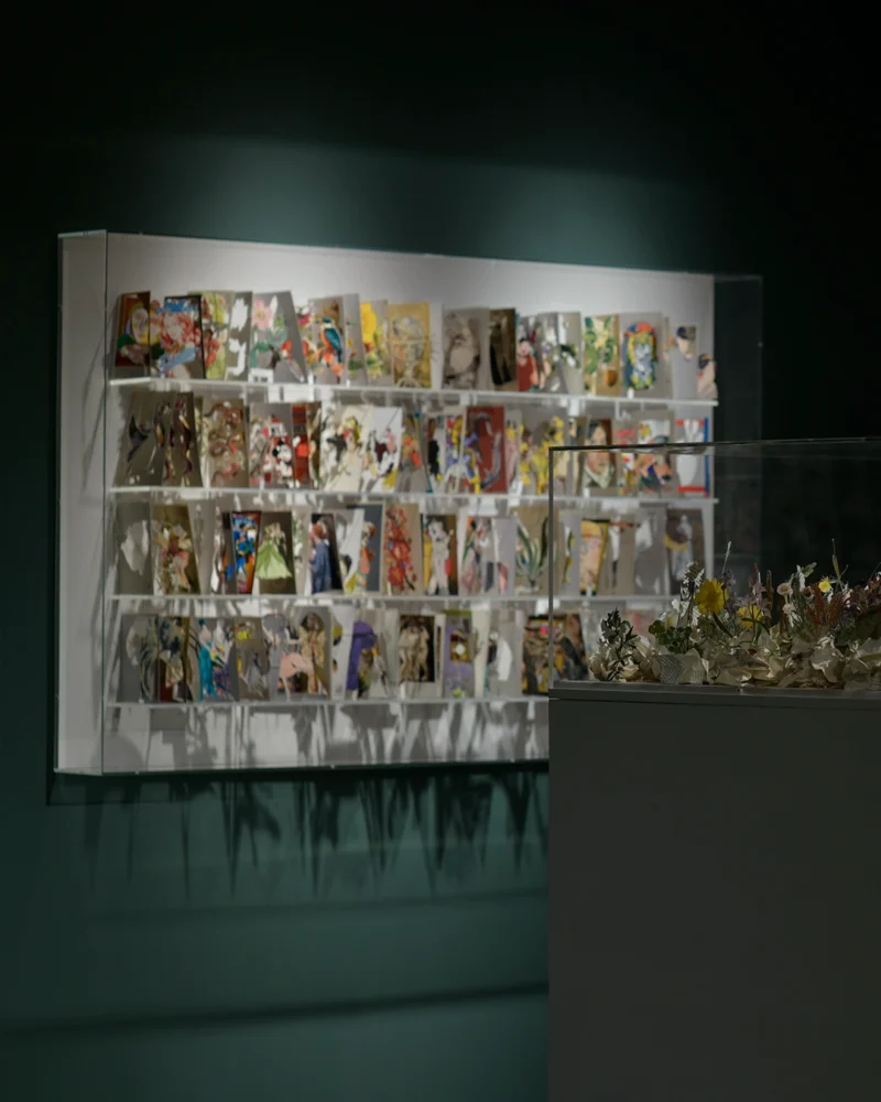 Installation shot from Jack Milroy: Bibliophilia, @ Shapero Modern
