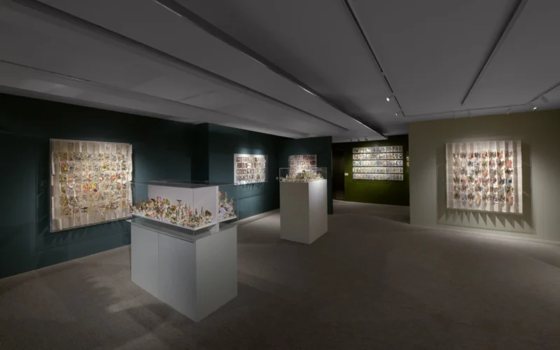 Installation shot from Jack Milroy: Bibliophilia, @ Shapero Modern