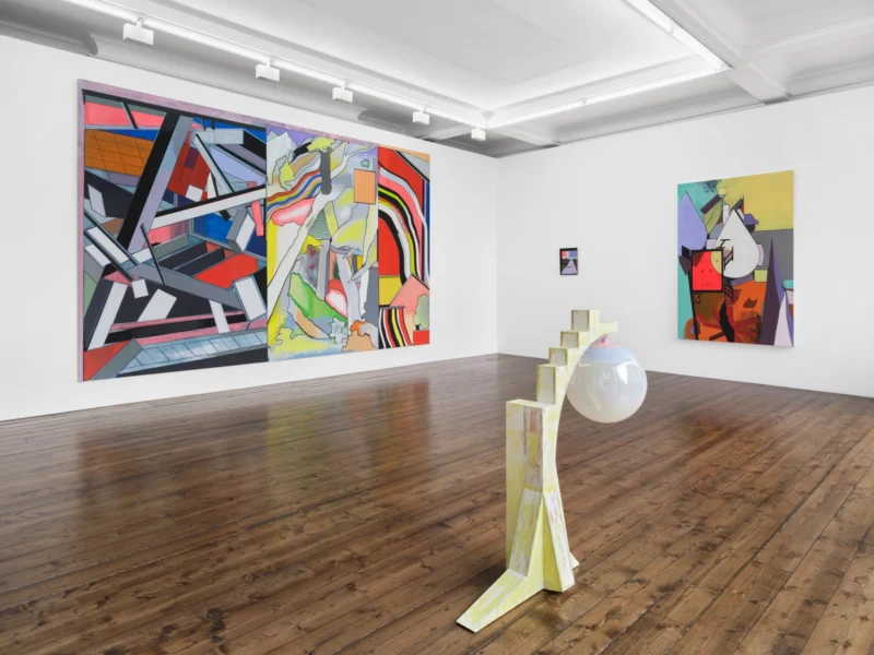 Installation shot from Thomas Scheibitz: Bright Shadows, @ Sprüth Magers