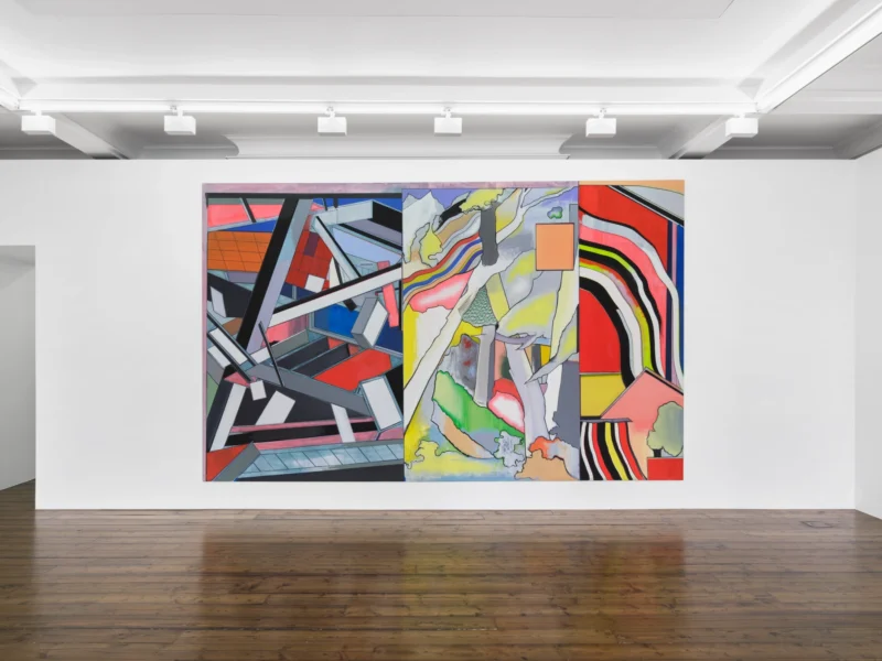 Installation shot from Thomas Scheibitz: Bright Shadows, @ Sprüth Magers