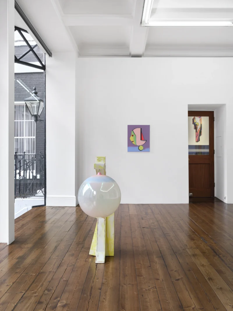 Installation shot from Thomas Scheibitz: Bright Shadows, @ Sprüth Magers