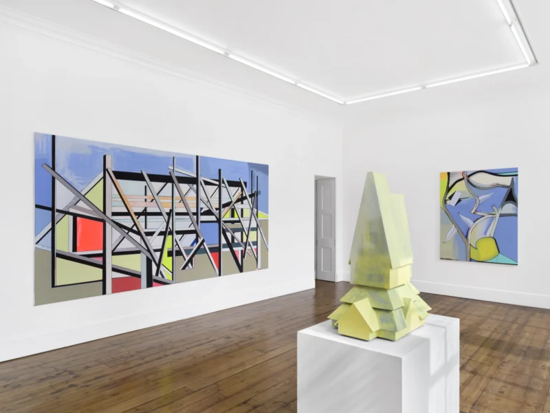 Installation shot from Thomas Scheibitz: Bright Shadows, @ Sprüth Magers