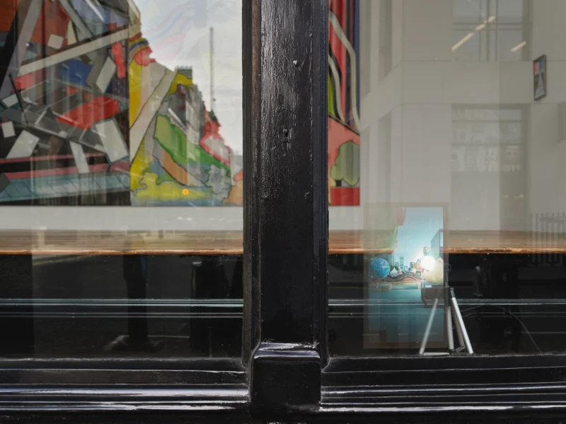 Installation shot from Thomas Scheibitz: Bright Shadows, @ Sprüth Magers