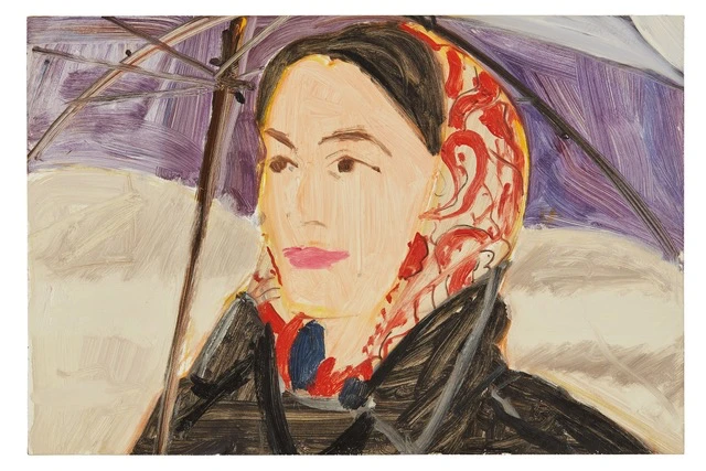 Alex Katz, Study for Blue Umbrella, 1972