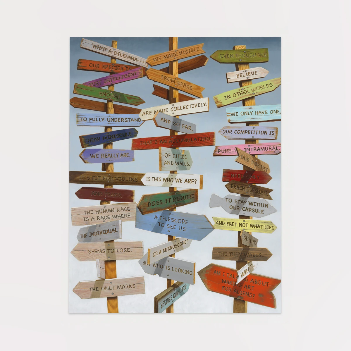 Sean Landers, The Only Marks, 2019