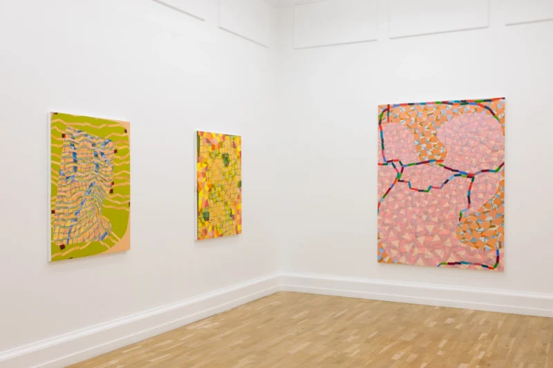 Installation shot from Lisa Corinne Davis: Tangible Tale, @ The Mayor Gallery