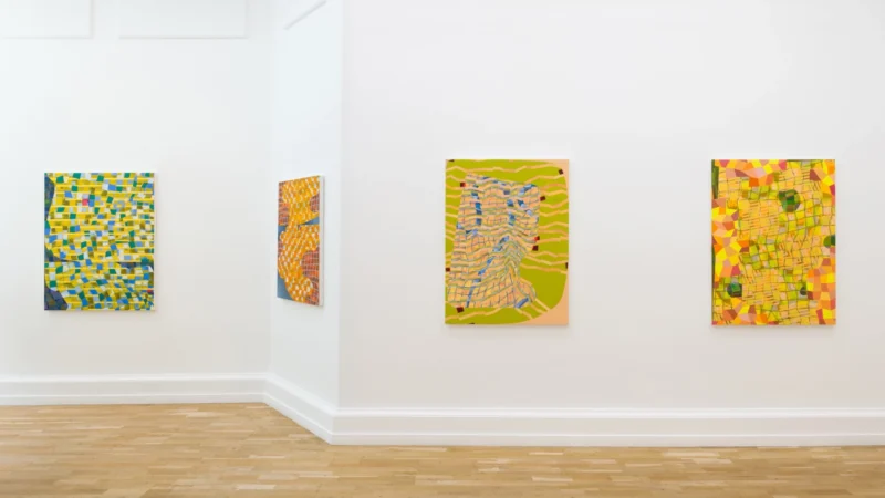 Installation shot from Lisa Corinne Davis: Tangible Tale, @ The Mayor Gallery