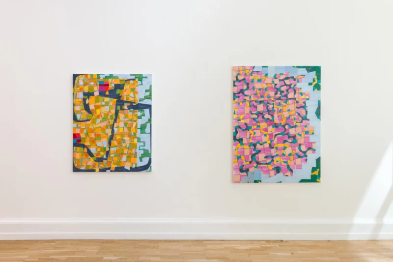 Installation shot from Lisa Corinne Davis: Tangible Tale, @ The Mayor Gallery