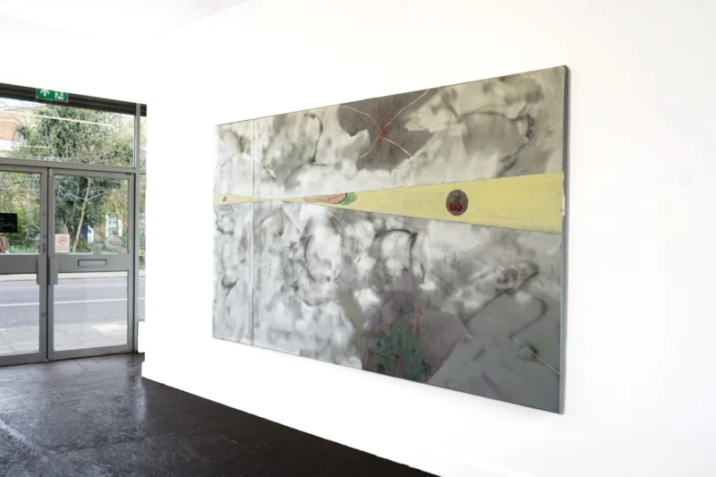 Installation shot from Ho-sa Wang: Vomit Green and Muddy Brown, @ Twilight Contemporary