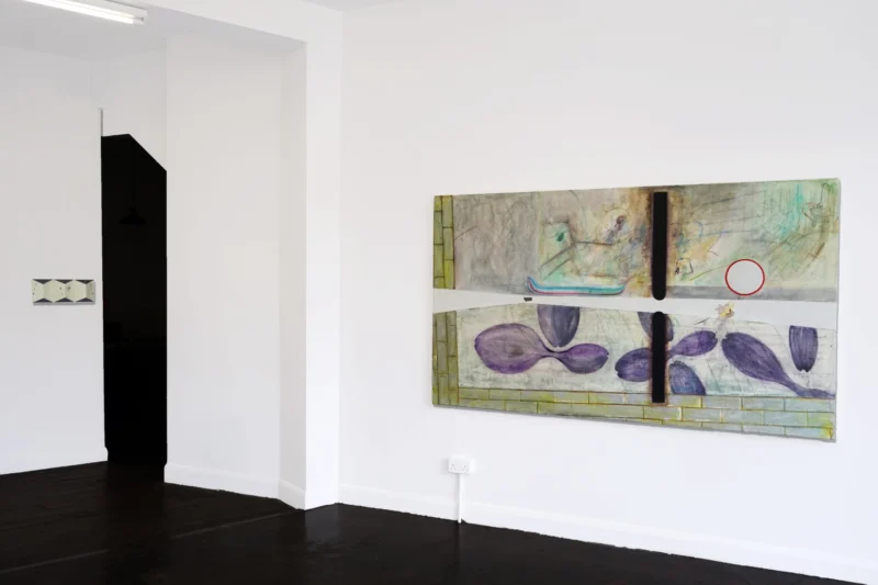 Installation shot from Ho-sa Wang: Vomit Green and Muddy Brown, @ Twilight Contemporary