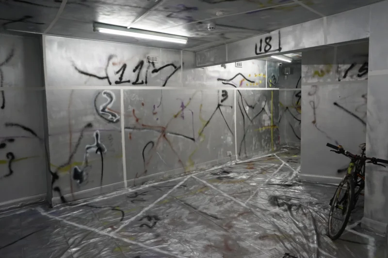 Installation shot from Ho-sa Wang: Vomit Green and Muddy Brown, @ Twilight Contemporary