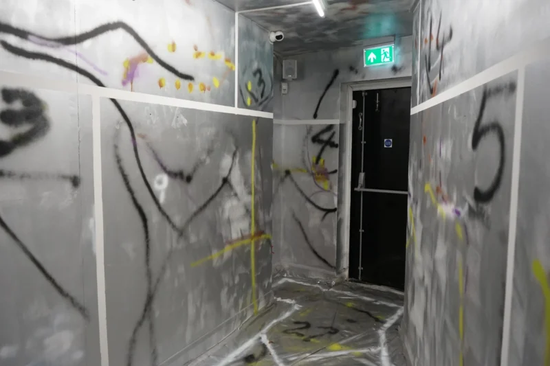 Installation shot from Ho-sa Wang: Vomit Green and Muddy Brown, @ Twilight Contemporary