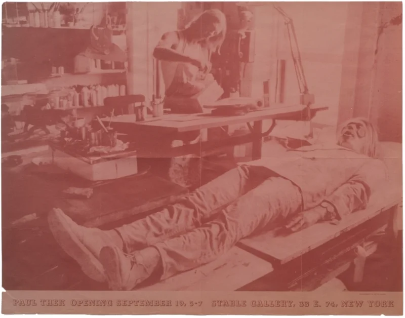 Paul Thek, Exhibition poster for Stable Gallery, New York, opening, 1967