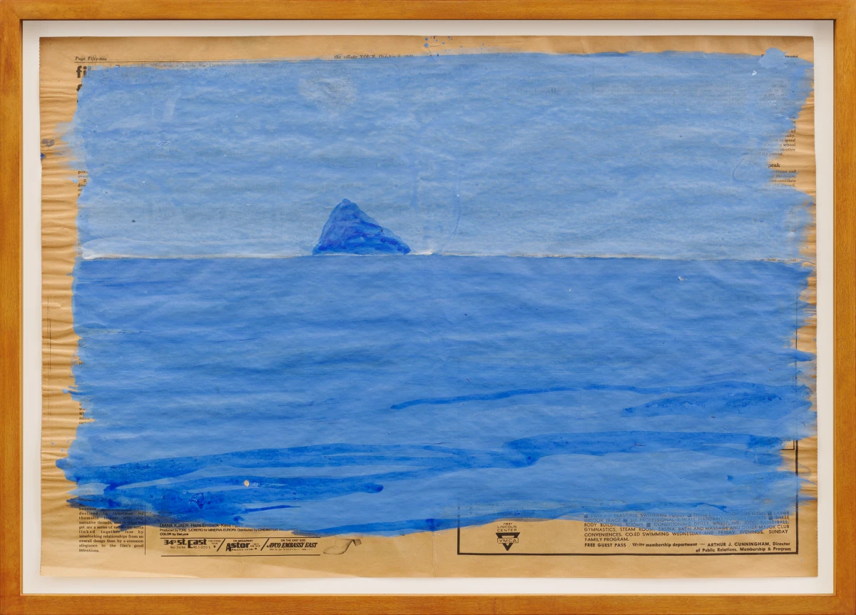 Paul Thek, Untitled (view of Scoglio Grosso from Ponza), 1969