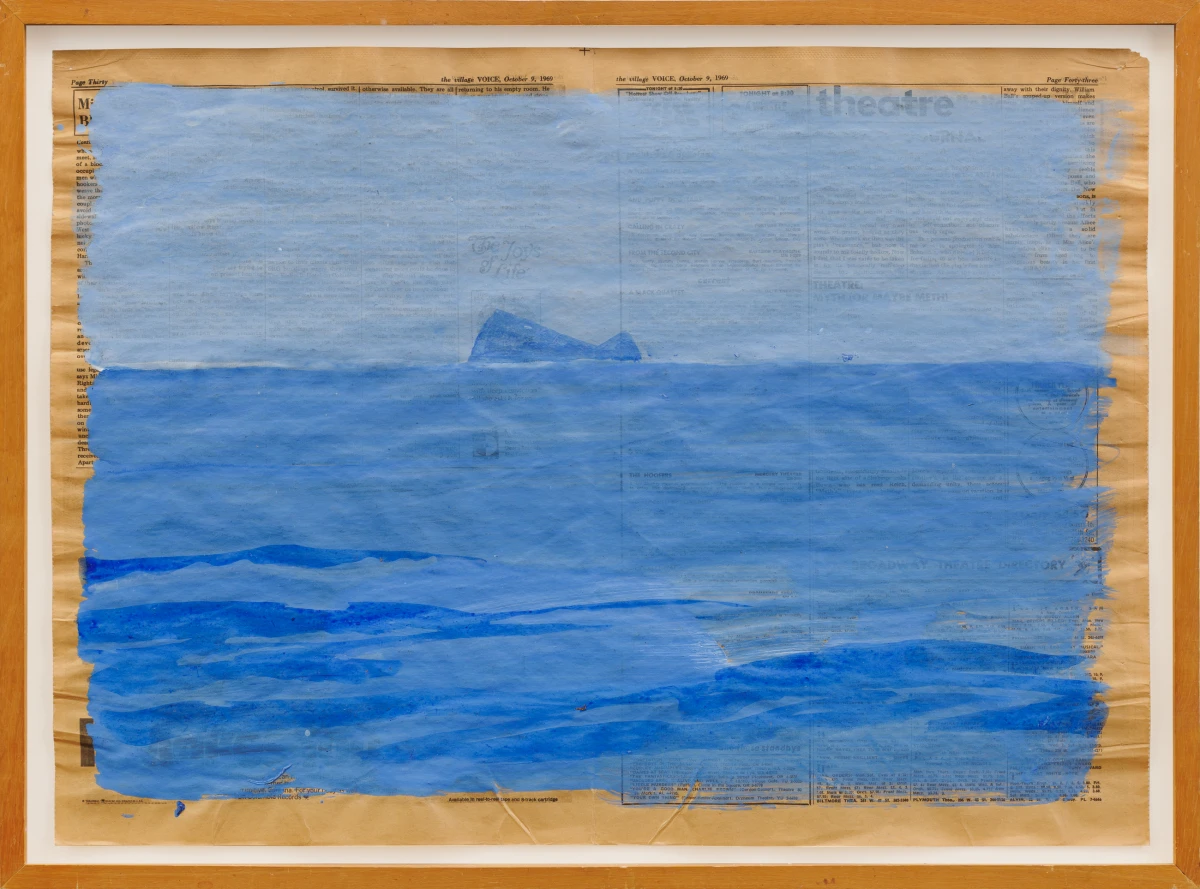 Paul Thek, Untitled (view of Zannone and Scoglio Grosso from Ponza), 1969