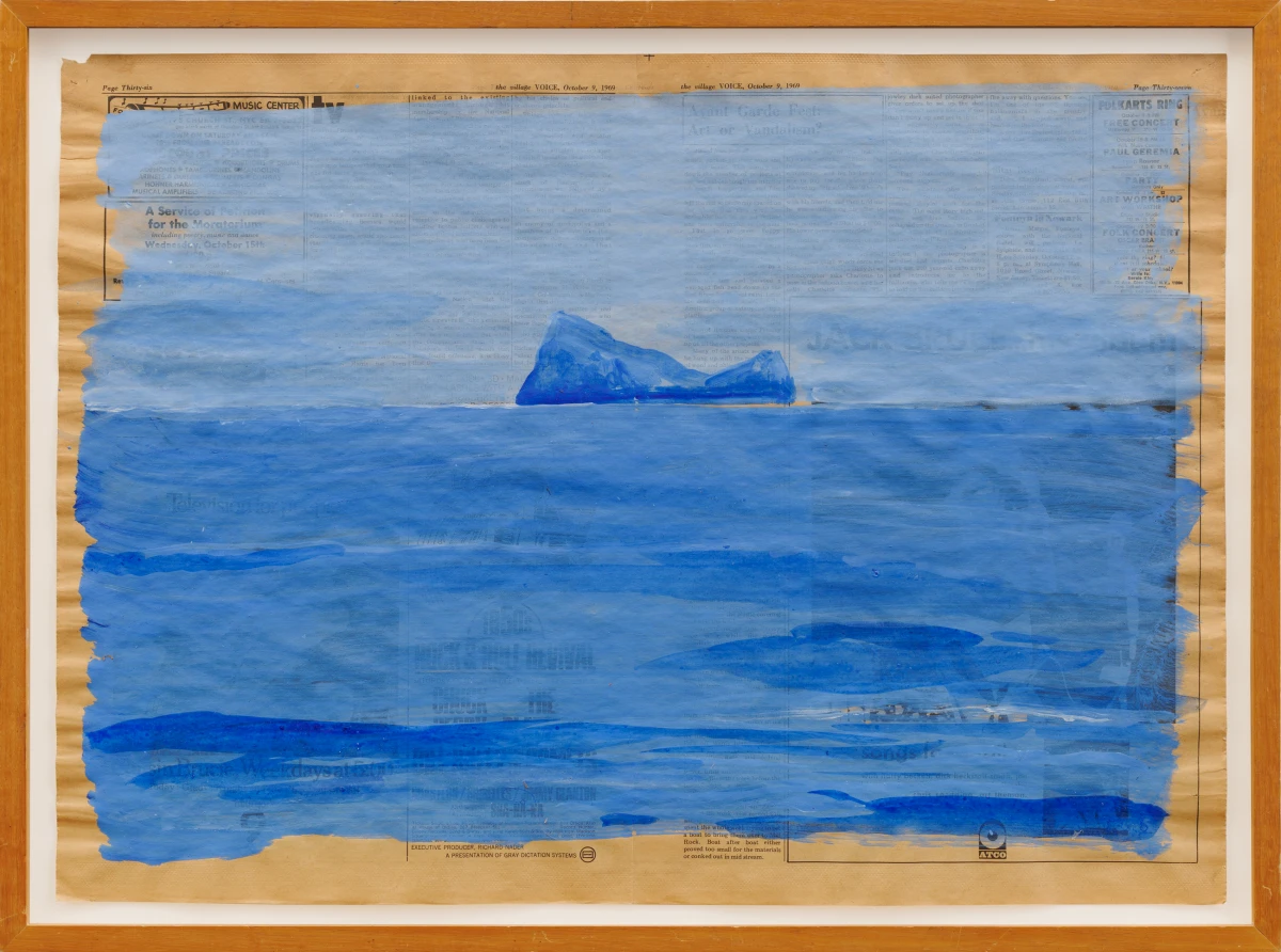 Paul Thek, Untitled (view of Zannone and Scoglio Grosso from Ponza), 1969