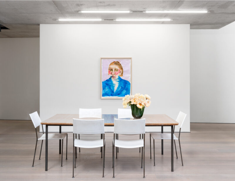 Installation shot from Jana Schröder: Und die sieben Bilder, @ Galerie Bärbel Grässlin