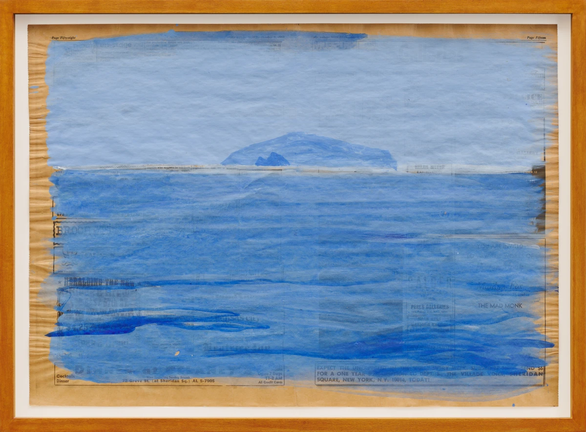Paul Thek, Untitled (view of Zannone and Scoglio Grosso from Ponza), 1969