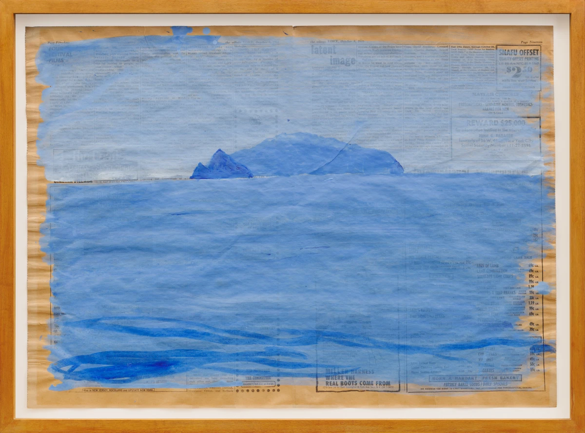 Paul Thek, Untitled (view of Zannone and Scoglio Grosso from Ponza), 1969