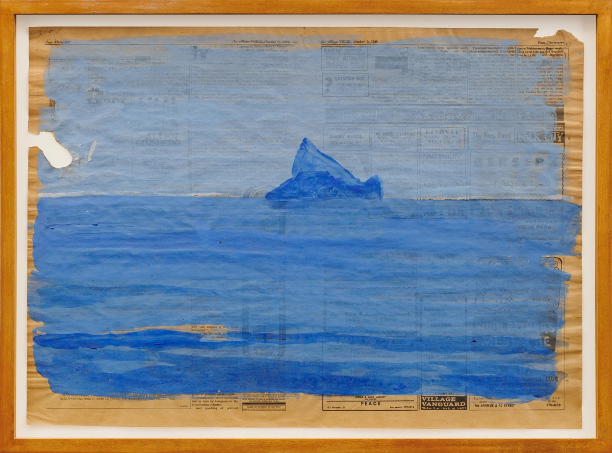 Paul Thek, Untitled (view of Scoglio Grosso from Ponza), 1969