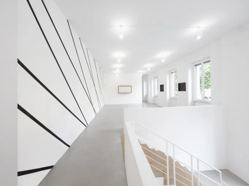 Installation shot from François Morellet | Gianni Colombo, @ A arte Invernizzi