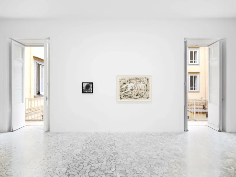 Installation shot from Adam Pendleton + Antoni Tàpies, @ Alfonso Artiaco
