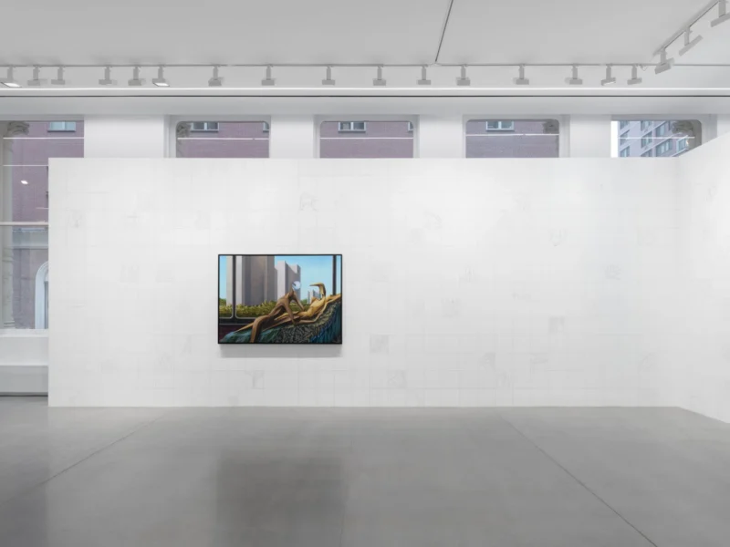 Installation shot from Alejandro Cardenas: ARACHNE, @ Almine Rech