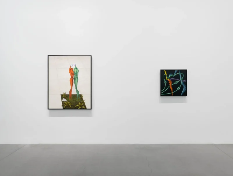 Installation shot from Alejandro Cardenas: ARACHNE, @ Almine Rech