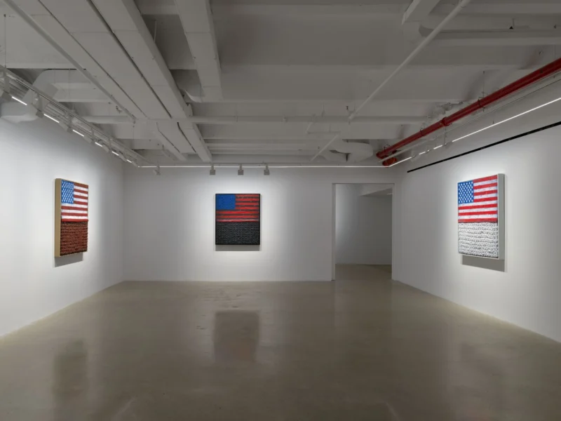 Installation shot from Vaughn Spann: (All) Americans, @ Almine Rech