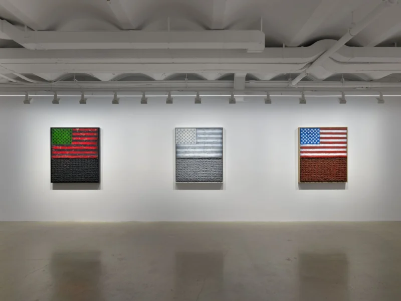 Installation shot from Vaughn Spann: (All) Americans, @ Almine Rech