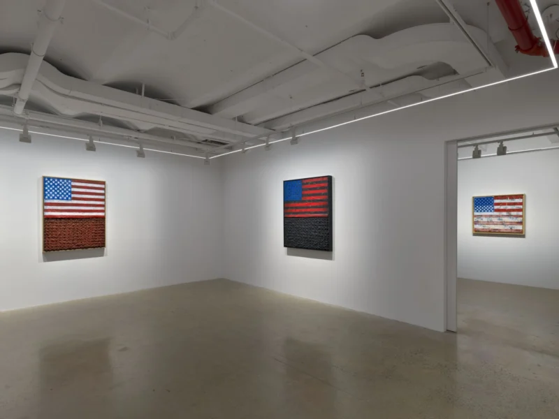 Installation shot from Vaughn Spann: (All) Americans, @ Almine Rech