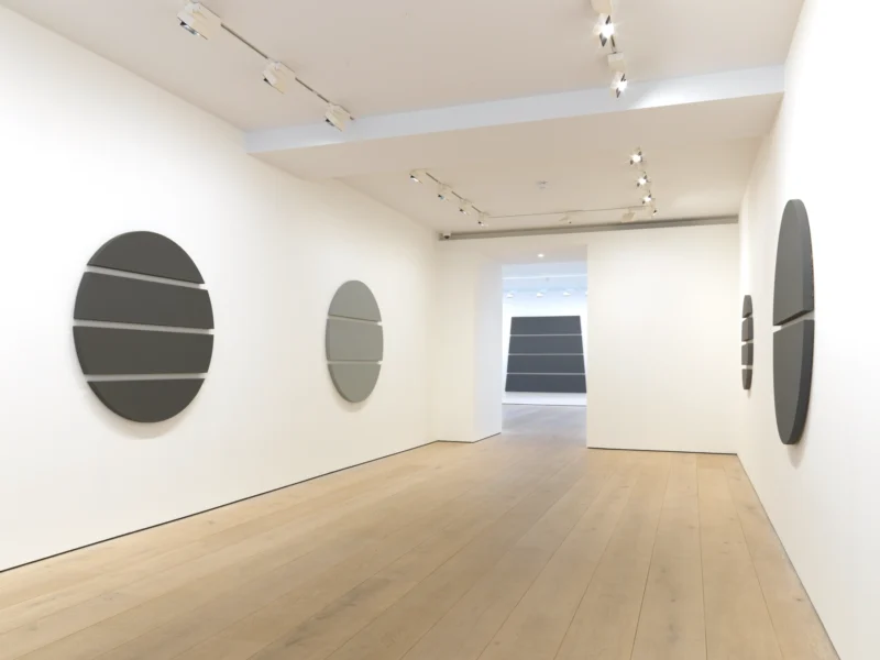Installation shot from Alan Charlton, @ Annely Juda Fine Art