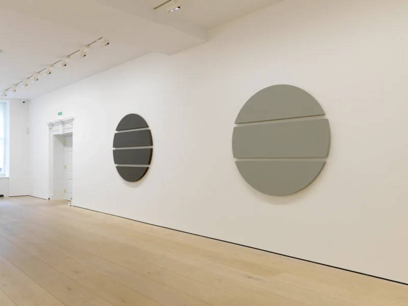 Installation shot from Alan Charlton, @ Annely Juda Fine Art