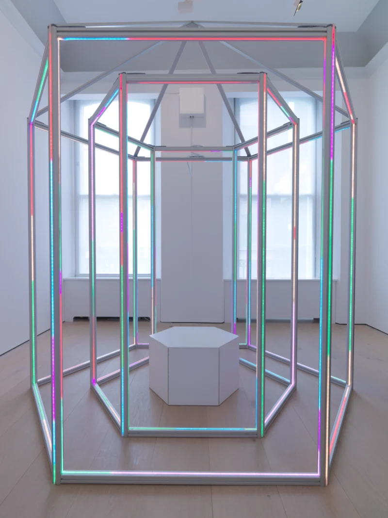 Installation shot from Yuko Shiraishi: Brief Encounter - Gazebo, @ Annely Juda Fine Art