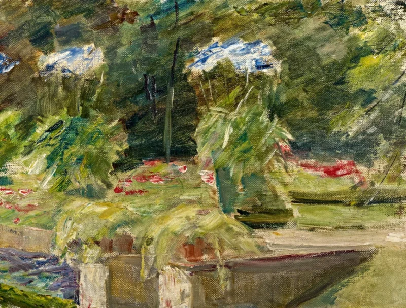 Max Liebermann, Blumenkübel im Wannseegarten, 1927