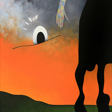 Image from Brent Harris: Writing poems to the moon, at Tolarno Galleries