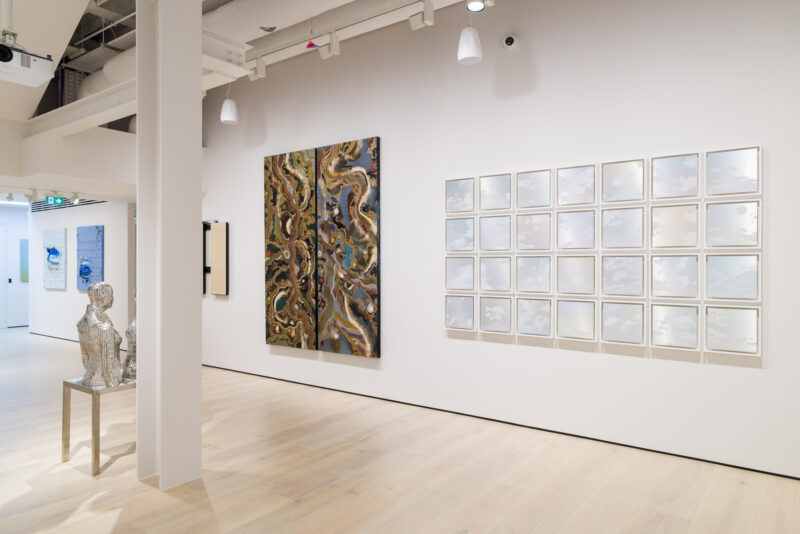 Installation shot from Hybridity & Belonging in Contemporary Art, @ Sundaram Tagore Gallery
