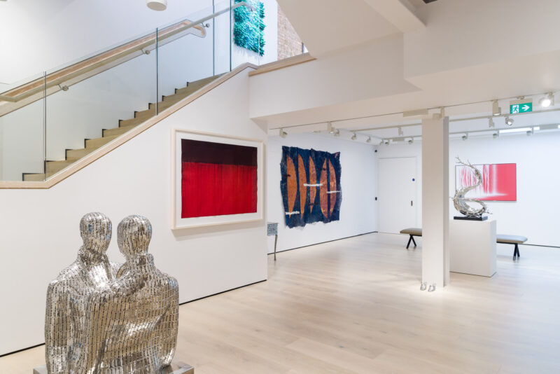 Installation shot from Hybridity & Belonging in Contemporary Art, @ Sundaram Tagore Gallery