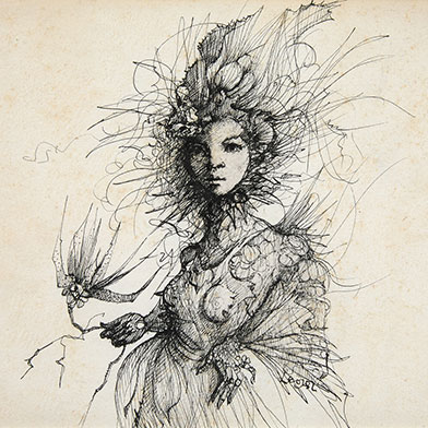 Image from Leonor Fini: A Practice of Transformation, at Colnaghi