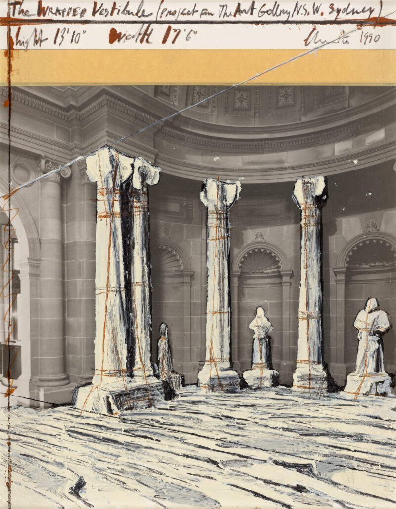 Christo, Wrapped Vestibule (Project for the Art Gallery of New South Wales, Sydney), 1990