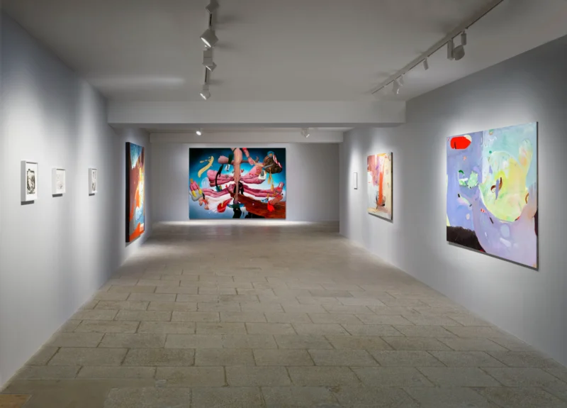 Installation shot from Stefanie Heinze: Your Mouth Comes Second, @ Capitain Petzel
