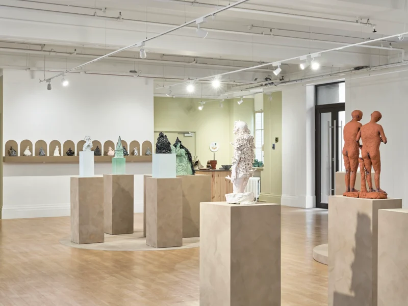 Installation shot from Refigured, @ County Hall Pottery