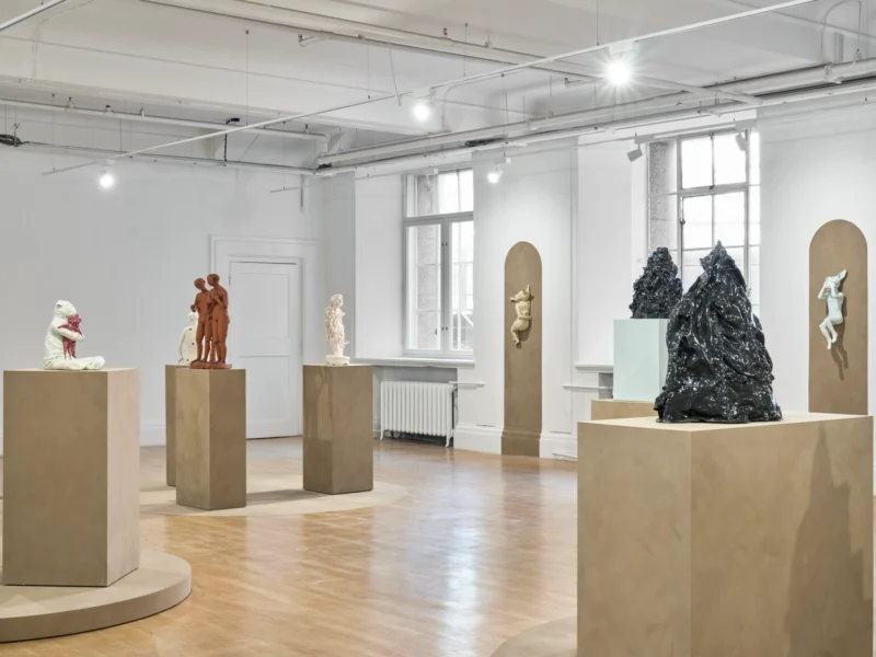 Installation shot from Refigured, @ County Hall Pottery