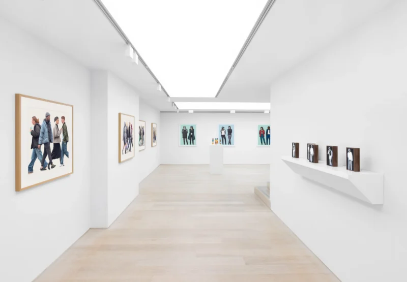 Installation shot from Julian Opie, @ Cristea Roberts Gallery
