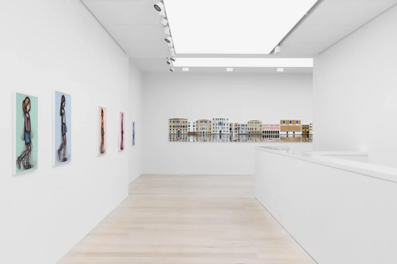 Installation shot from Julian Opie, @ Cristea Roberts Gallery