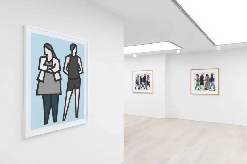 Installation shot from Julian Opie, @ Cristea Roberts Gallery