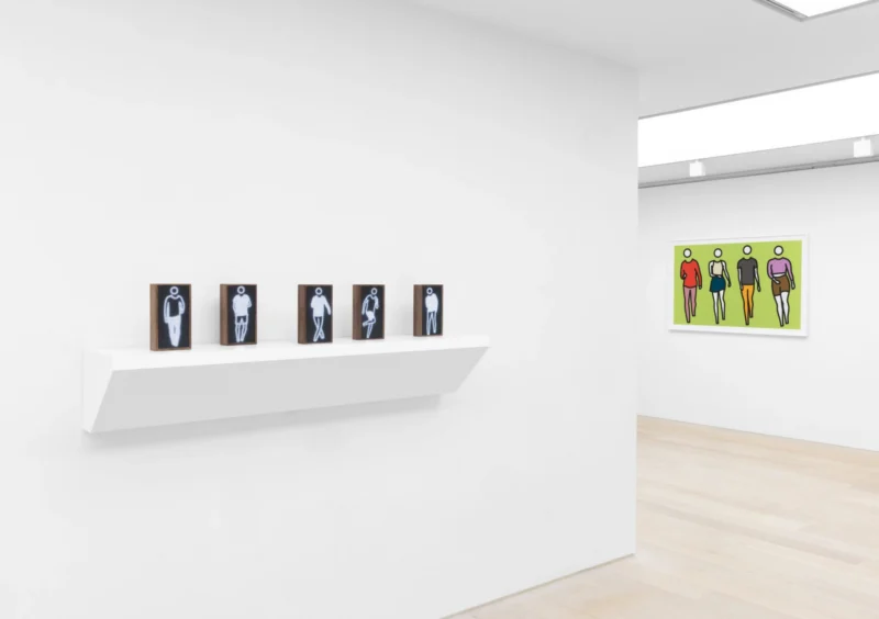 Installation shot from Julian Opie, @ Cristea Roberts Gallery