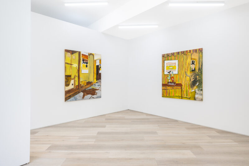 Installation shot from Matthew Cole: Cabin Fever, @ BEERS London