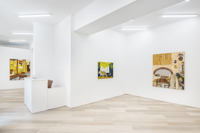 Installation shot from Matthew Cole: Cabin Fever, @ BEERS London