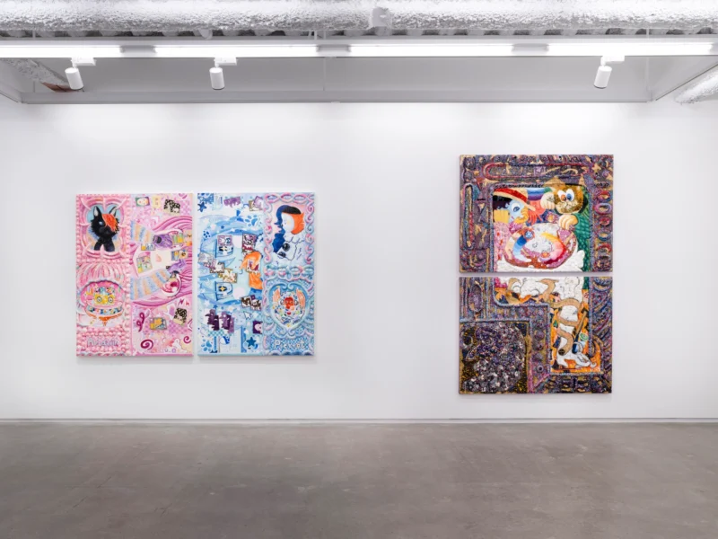 Installation shot from Intellectual Structures: Trigger, Judgment, and Decision, @ Each Modern